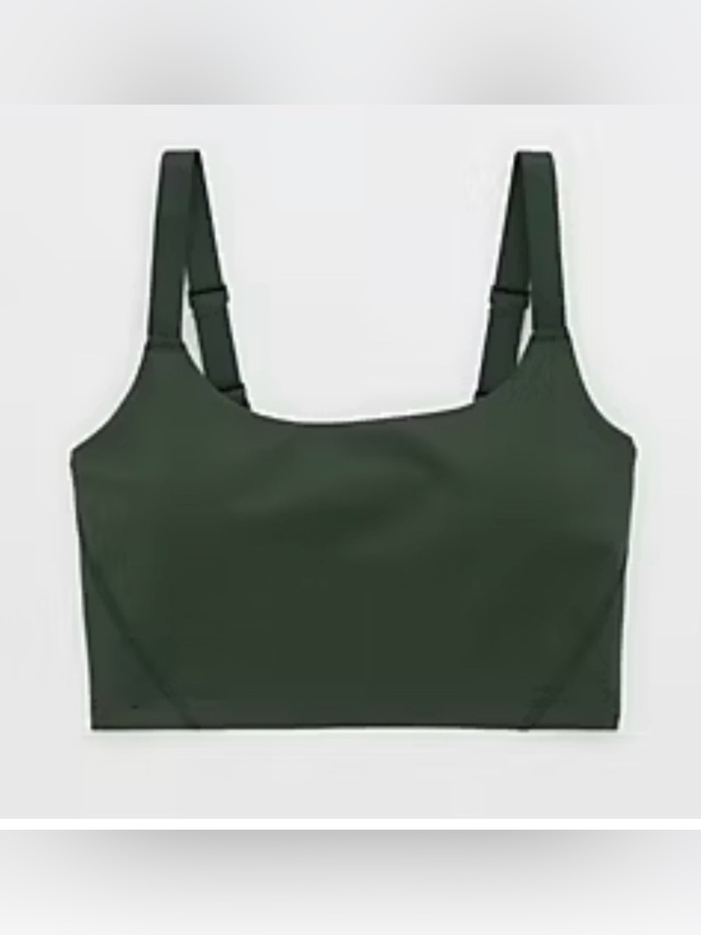 OFFLINE By Aerie "The Hugger" Longline Sports Bra – Sycamore Green (Size XL)